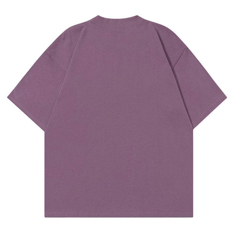 Letter Print T Shirt Loose Summer Streetwear Fashion Casual Top Short Sleeve Pure Cotton Oversize Tees