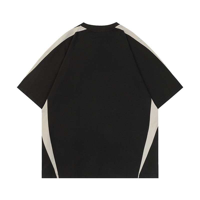 Streetwear Patchwork Oversize T Shirts Printed Harajuku Hip Hop Tee Summer Loose Short Sleeve Casual Cotton