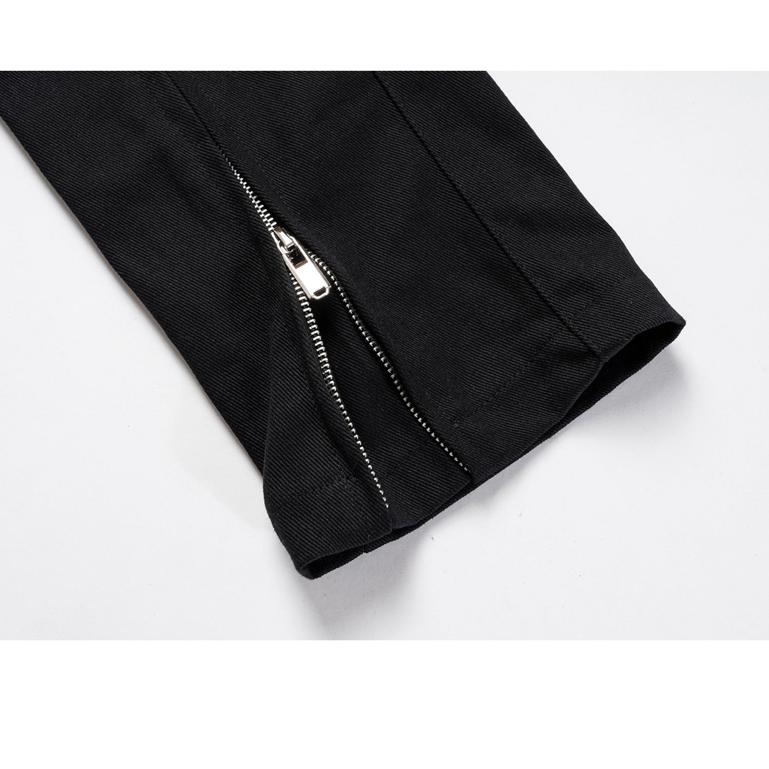 Men's And Women's Autumn And Winter Hip-Hop High Street Two-Way Zipper Wide-Leg Trousers Unisex Denim Casual Pants