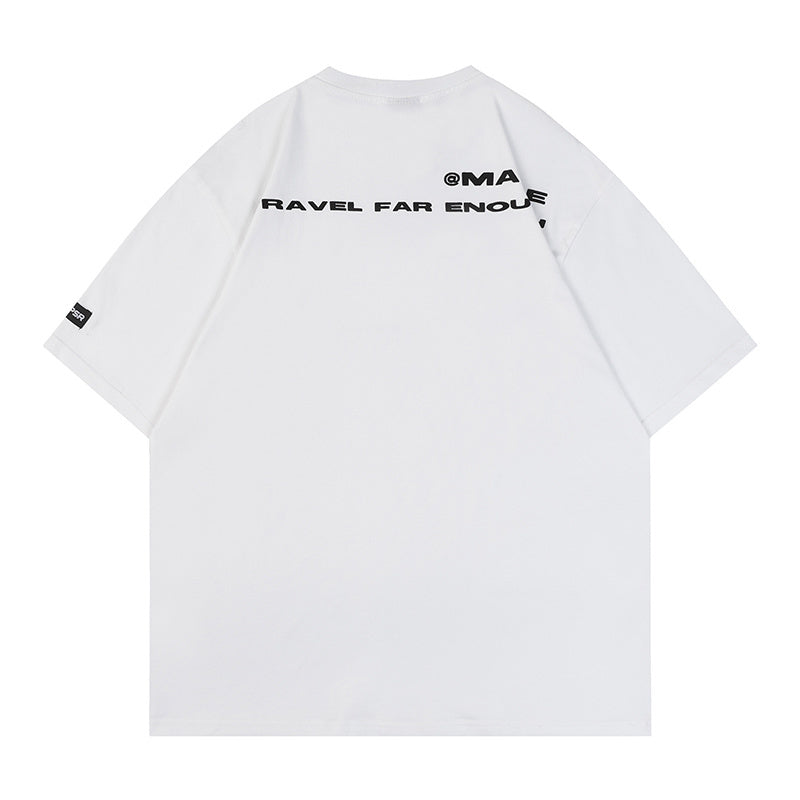 Streetwear Oversize T Shirts Printed Harajuku Hip Hop Tee Black White Loose Short Sleeve Casual