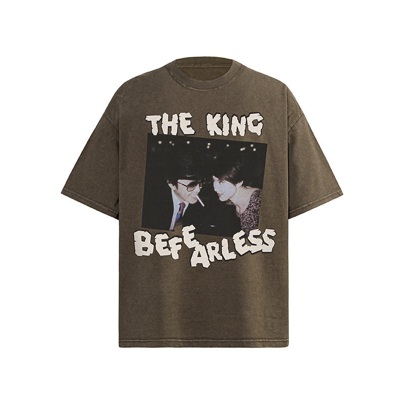 Streetwear T Shirts Trendy O Neck Tee Movie Character Pattern Loose Cotton Short Sleeve Casual Summer High Quality