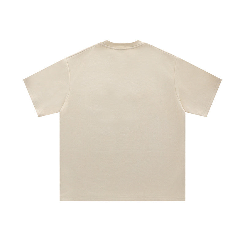 Streetwear Letter Embossed T Shirt Letter Print Oversize Tees Fashion Summer Casual Top Short Sleeve