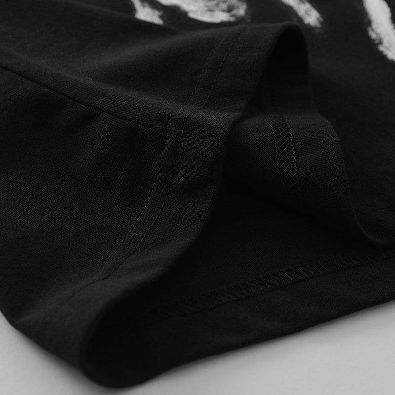 O Neck Letter Print Streetwear Oversize T Shirts Short Sleeve Casual Summer Cotton Simple Design Hip Hop Tee Loose