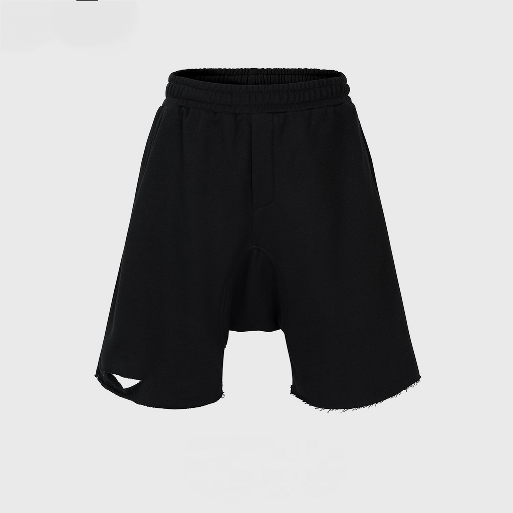 Men's Wear Women's Spring And Summer Casual Pants Unisex High Street Washed Knife Cut Leg Cotton Trendy Shorts