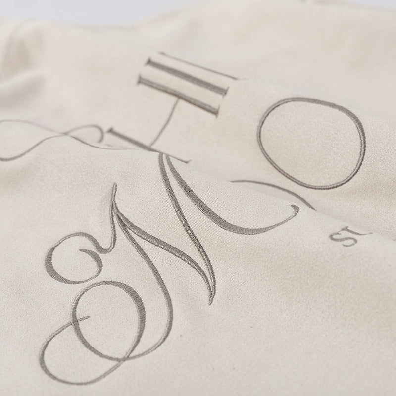 Streetwear T Shirt Letter Embroidery Loose Top Suede Short Sleeve Hip Hop Fashion Summer Casual Tees