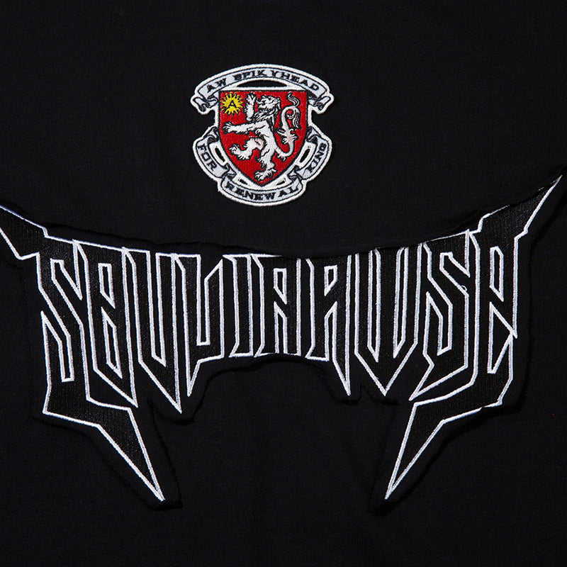 T Shirt Letter Graphic Embroidery Streetwear Loose Short Sleeve Simple Design Fashion Summer Hip Hop Top