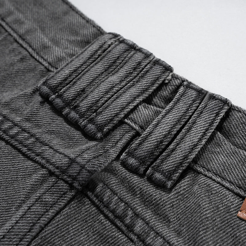 Men's And Women's Washed Old Pants Men's And Women's Same Style Gender-Free Paris Style Straight Trendy Street Trendy Jeans