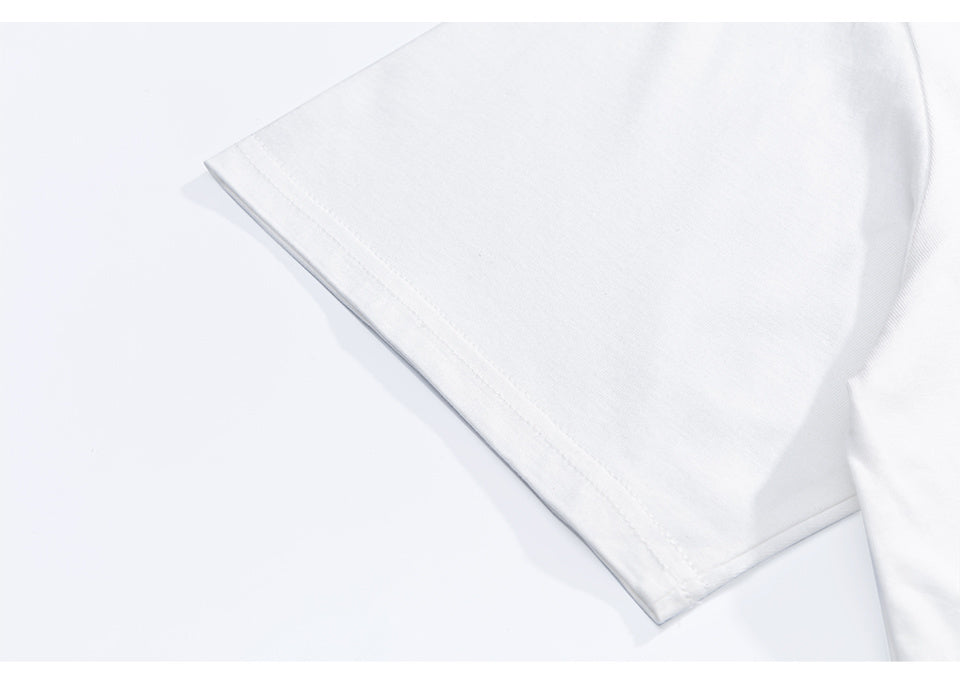 Big Letter Pattern Streetwear T Shirts Fashion Tee O Neck Oversize Summer Cotton High Quality Short Sleeve Casual