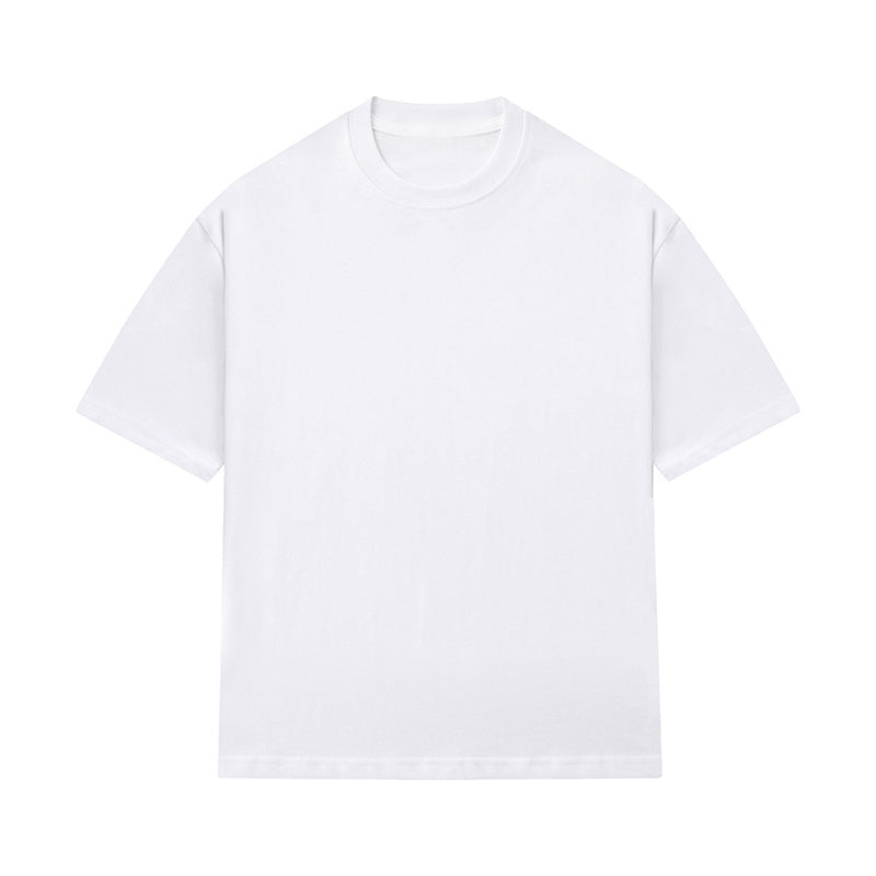 Streetwear Oversize T Shirts Simple Design Hip Hop Tee Loose Short Sleeve Casual O Neck Solid Color