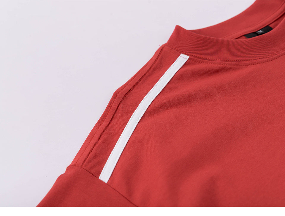 Streetwear T Shirts Oversize Loose Short Sleeve Cotton Tee Casual O Neck Sports Style Summer