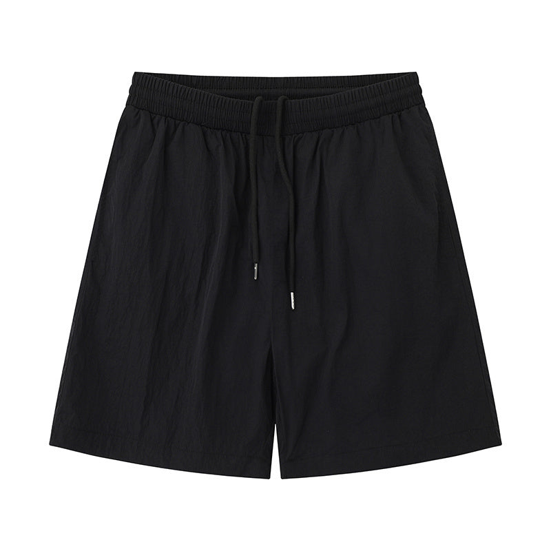 Streetwear Drawstring Boardshorts Breathable Beach Shorts Fitness Sports Style Pants Back Pocket Pure Color