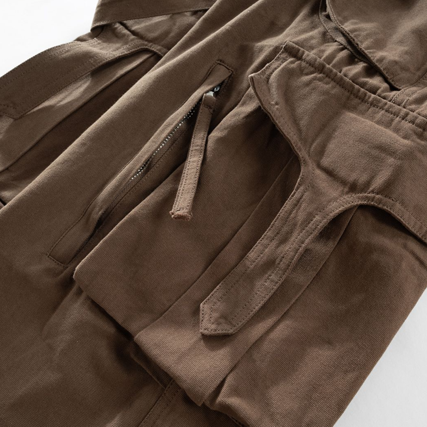 Men's Wear Women's Autumn And Winter Hip-Hop Wide-Leg Trousers Unisex Multi-Pocket Pleated Street Workwear Casual Pants