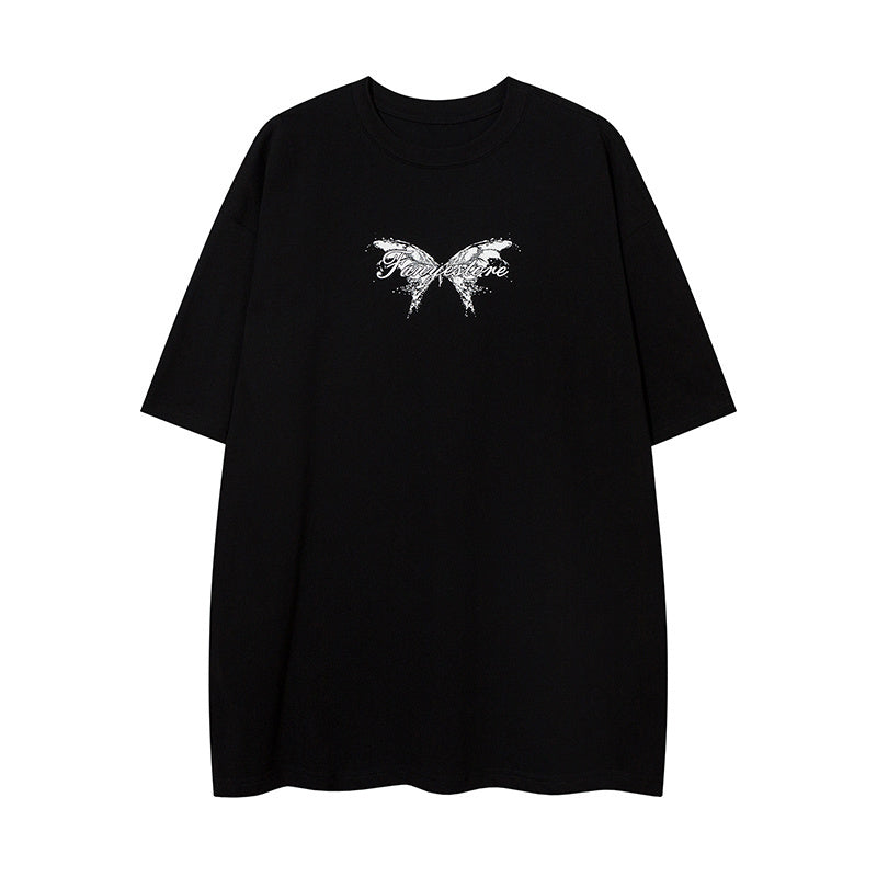 Butterfly Pattern T Shirts Fashion Streetwear Tee Oversize Crew Neck Summer Cotton High Quality Short Sleeve Casual