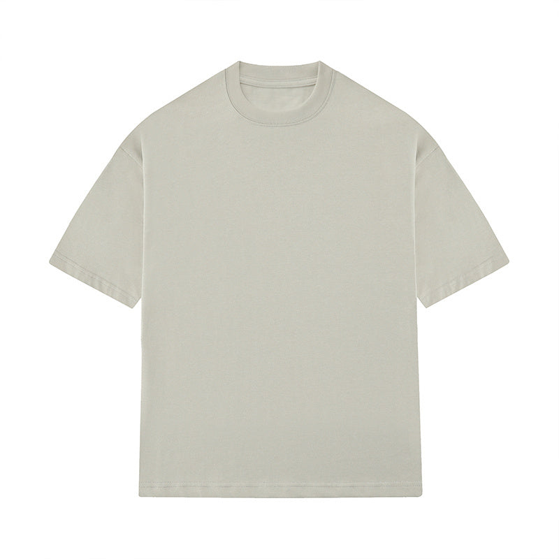 Streetwear Oversize T Shirts Simple Design Hip Hop Tee Loose Short Sleeve Casual O Neck Solid Color