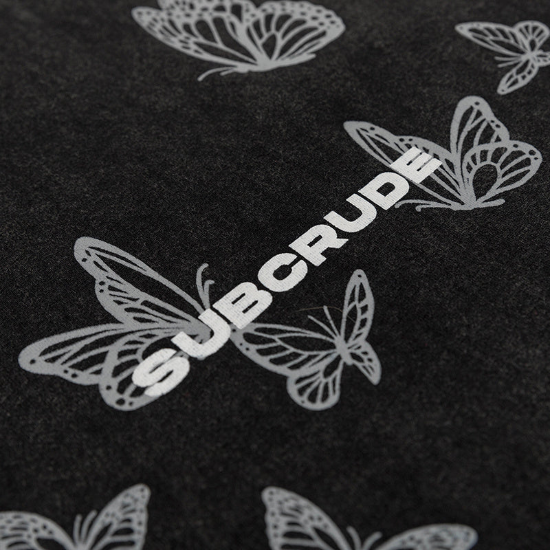 Streetwear T Shirts Oversize Butterfly Graphic Simple Design Tee Casual O Neck Summer Loose Short Sleeve