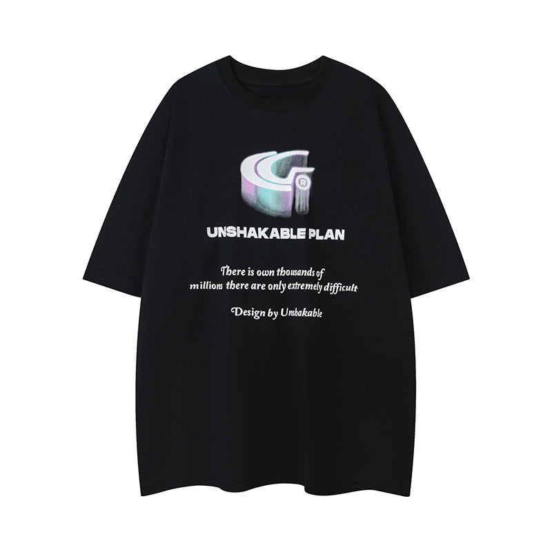 Streetwear T Shirts Trendy Crew Neck Oversize Cotton Short Sleeve High Quality Casual Summer Tee Graffiti Pattern
