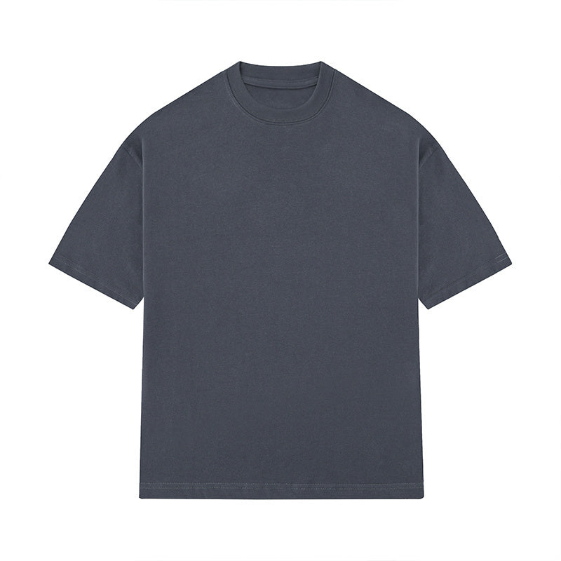 Streetwear Oversize T Shirts Simple Design Hip Hop Tee Loose Short Sleeve Casual O Neck Solid Color