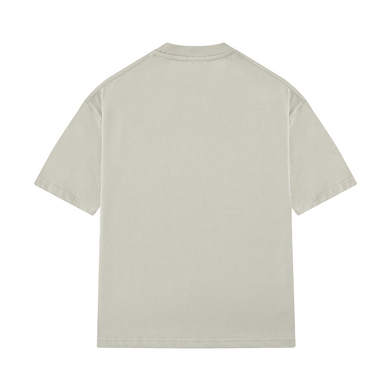 Streetwear Oversize T Shirts Simple Design Hip Hop Tee Loose Short Sleeve Casual O Neck Solid Color