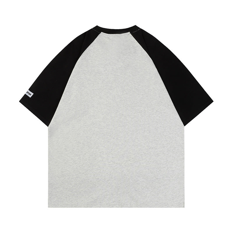 Streetwear Letter Printed Oversize Sports Style T Shirts Hip Hop Tee Summer Loose Short Sleeve Cotton O Neck Trendy