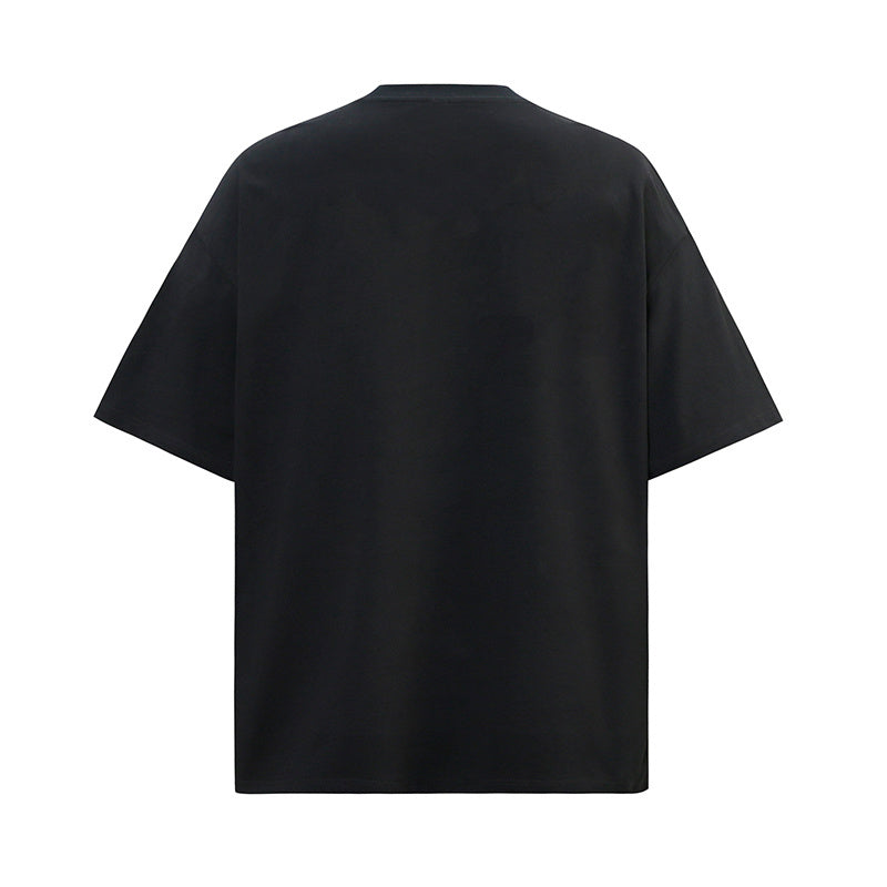 Streetwear T Shirts Trendy O Neck Tee Full Letter Print Loose Cotton Short Sleeve Casual Summer High Quality
