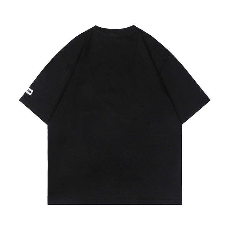Streetwear Oversize T Shirts Printed Harajuku Hip Hop Tee Summer Loose Short Sleeve Casual Cotton