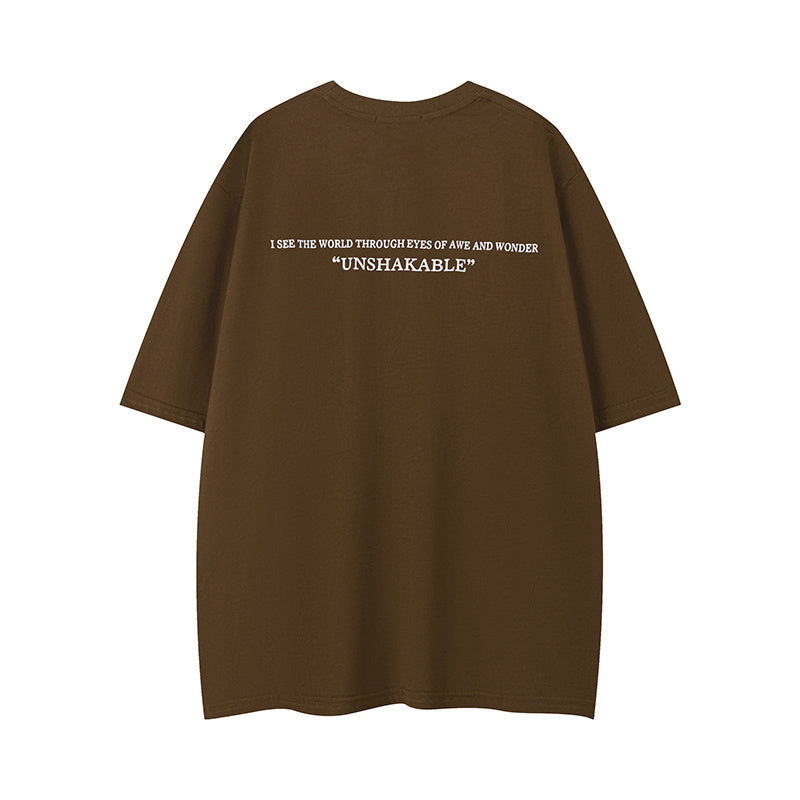 Streetwear T Shirts Fashion Crew Neck Oversize Cotton Short Sleeve High Quality Casual Summer Tee Window Print
