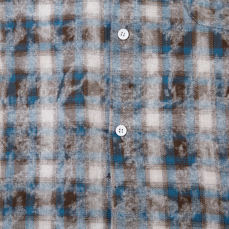 Plaid Shirts Short Sleeve Oversize Button Up Tops Korean Style Casual Summer Outwear Comfortable