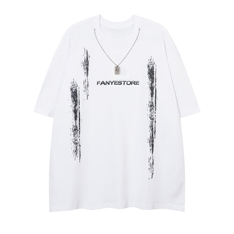 T Shirts Cotton Crew Neck Fashion Streetwear Tee Casual Oversize High Quality Simple Short Sleeve Summer Chain