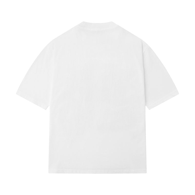 Streetwear Colorful Letter T Shirts Oversize Loose O Neck Sports Style Fashion Short Sleeve Cotton Tee Casual