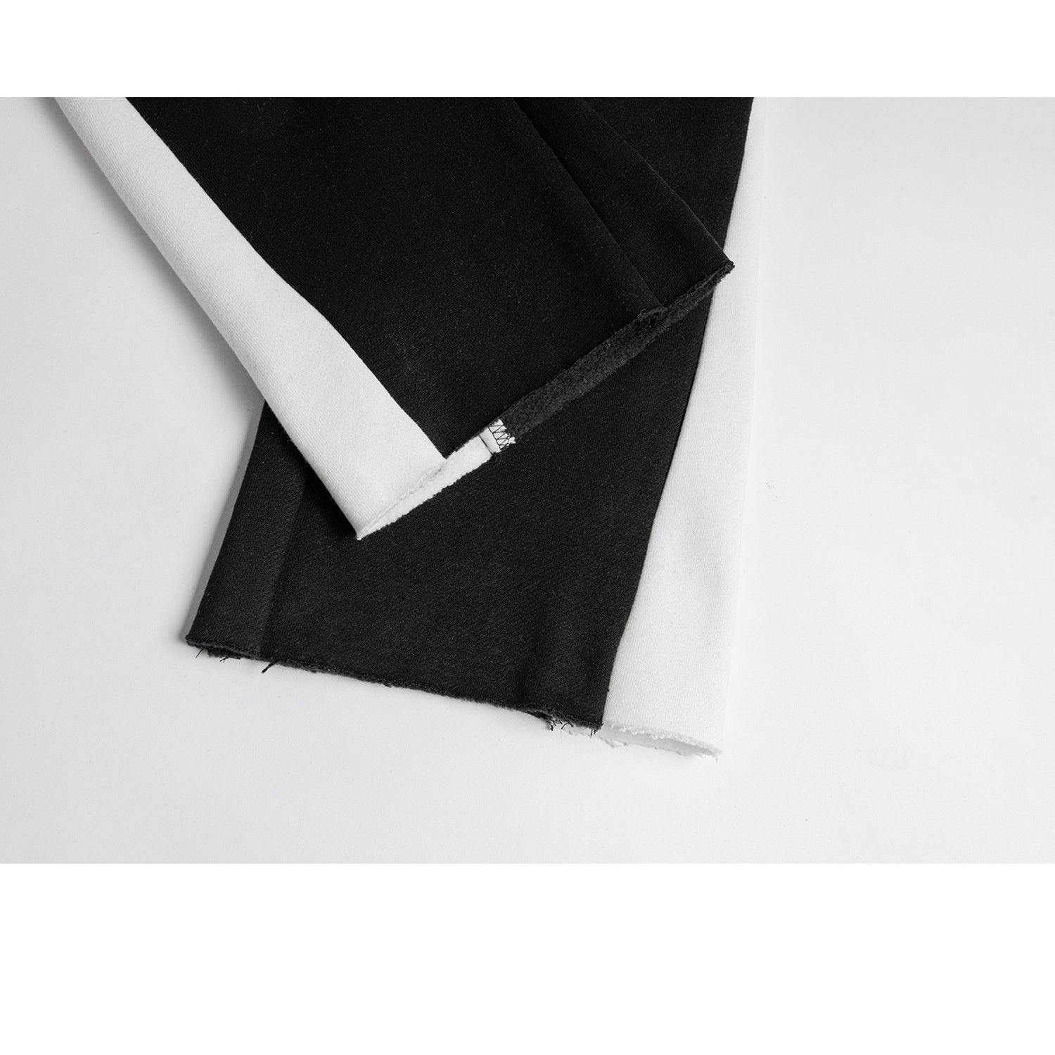 Men's Clothing Women's Spring And Summer Sports Style Contrast Black And White Wide-leg Pants Men's And Women's Drawstring Casual Trousers