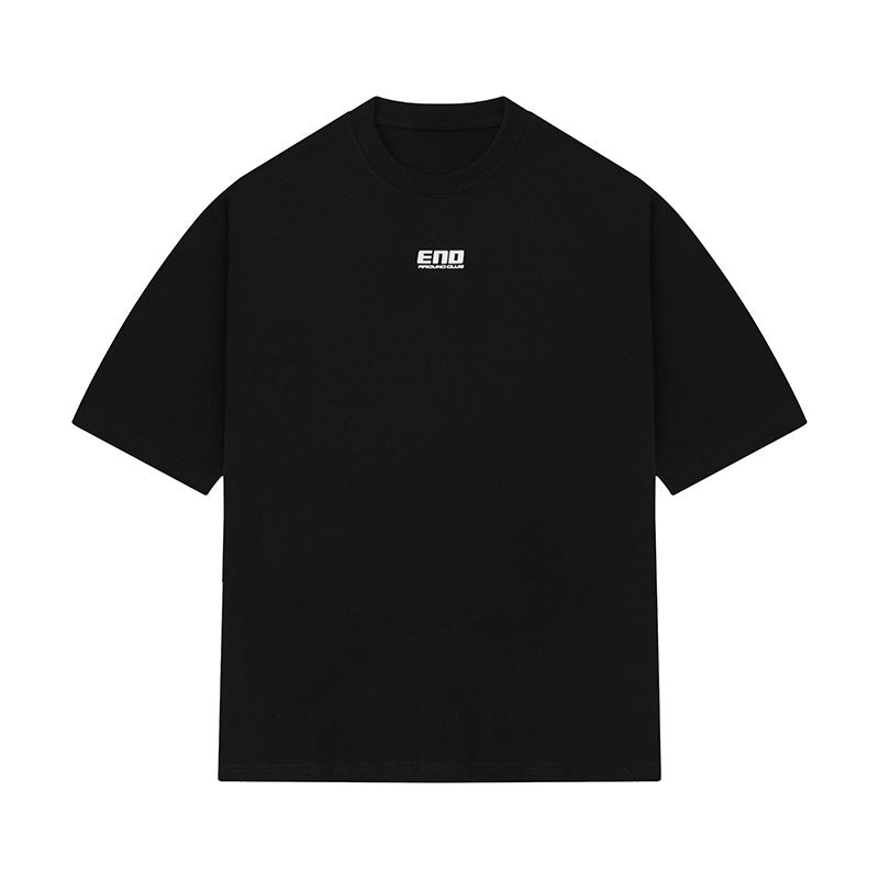 Streetwear T Shirts Oversize High Quality Simple Design Tee Casual O Neck Summer Short Sleeve Black White Grey