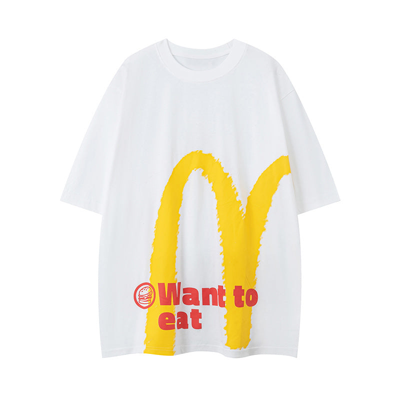Big Letter Pattern Streetwear T Shirts Fashion Tee O Neck Oversize Summer Cotton High Quality Short Sleeve Casual