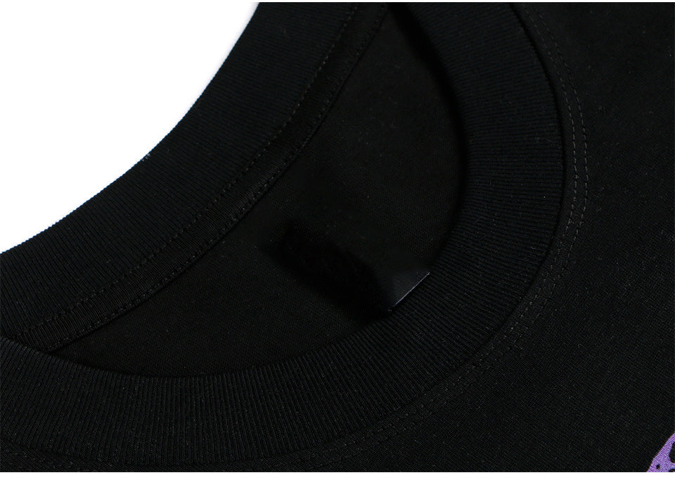 Streetwear T Shirts Trendy O Neck Tee Full Letter Print Loose Cotton Short Sleeve Casual Summer High Quality