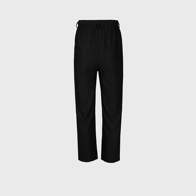 Men's And Women's New Embroidery Embroidered Textured Fabric Trousers Men's And Women's Sports Casual Pants With Drawstring
