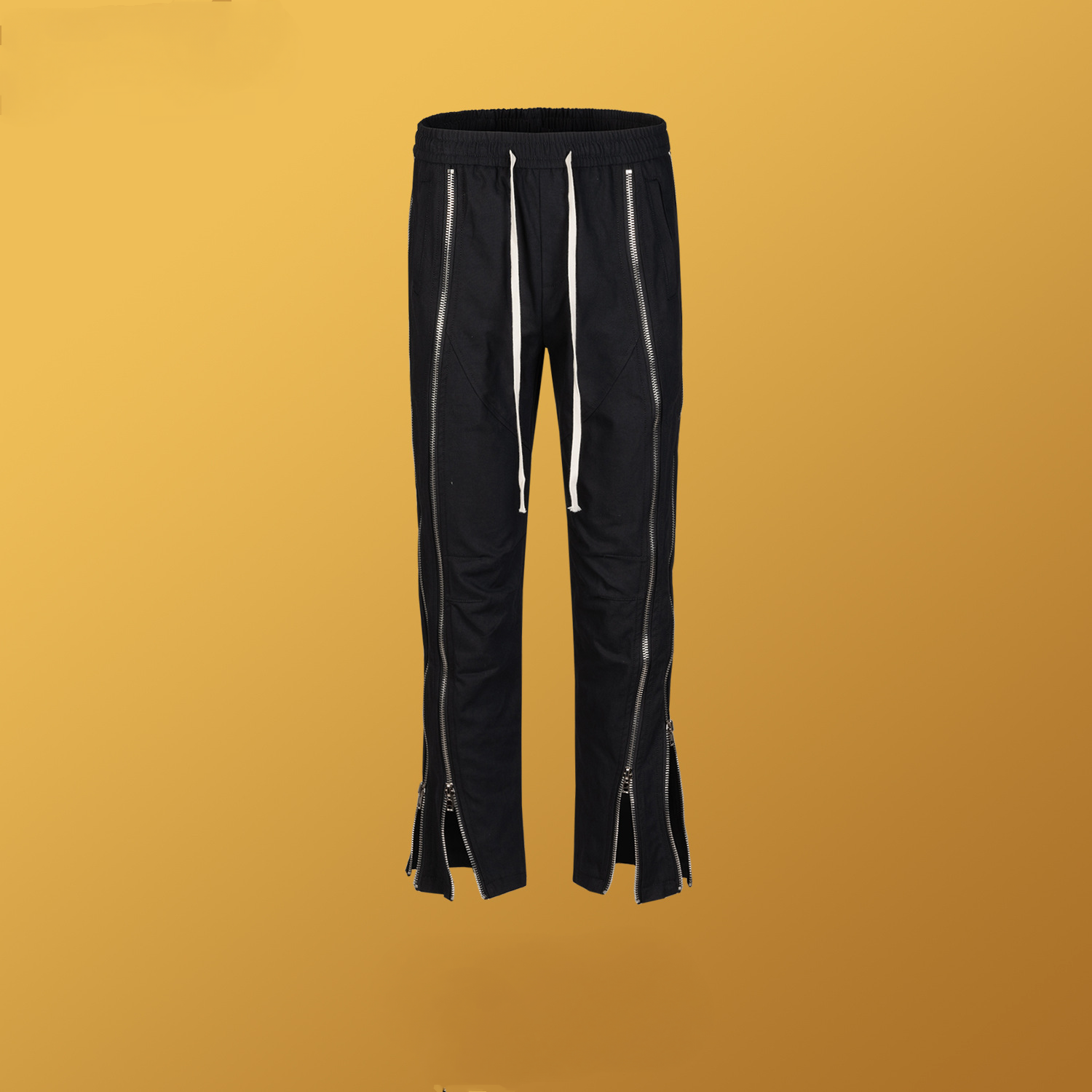 Men's Hip-Hop High Street Style Trousers Multi-Zipper Unisex Nylon Casual Pants