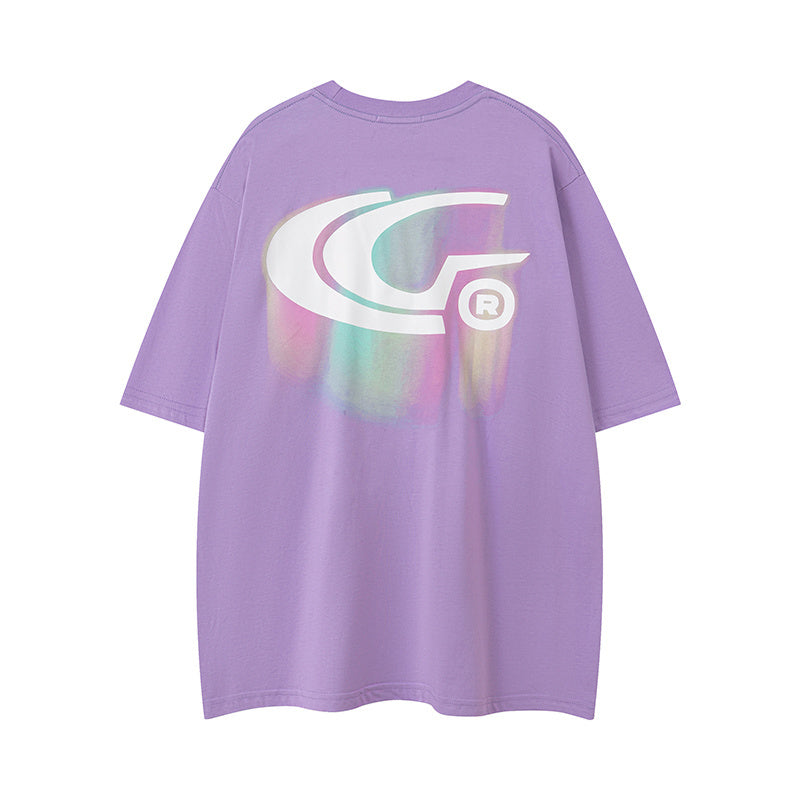 Streetwear T Shirts Trendy Crew Neck Oversize Cotton Short Sleeve High Quality Casual Summer Tee Graffiti Pattern