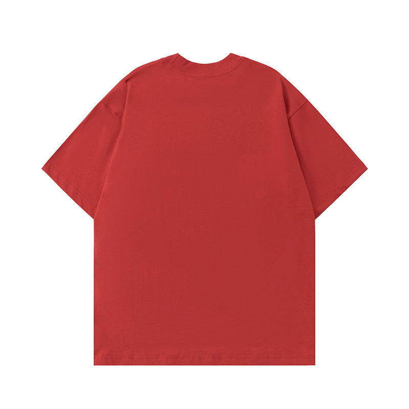 Streetwear T Shirts Oversize Loose Short Sleeve Cotton Tee Casual O Neck Sports Style Summer