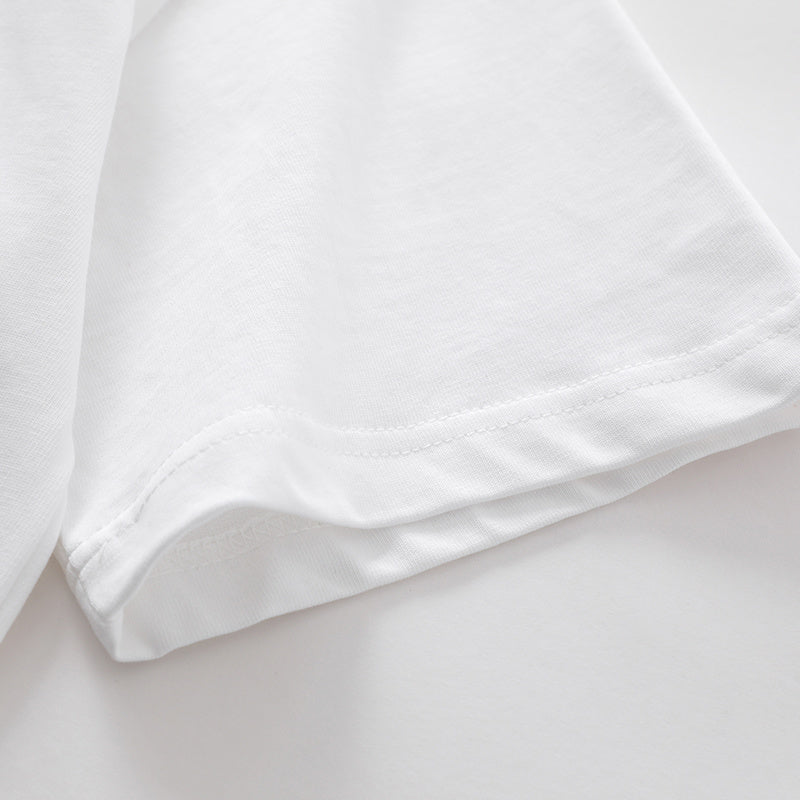 Streetwear T Shirt Letter Print Oversize Fashion Pure Cotton Loose Summer Casual Tees Top Short Sleeve