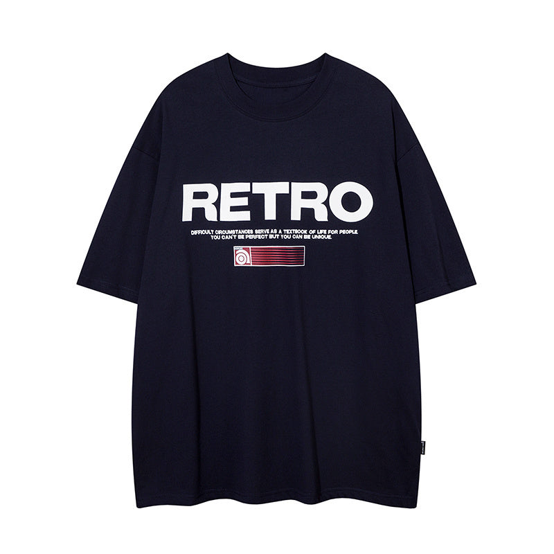 T Shirt Letter Print Streetwear Loose Short Sleeve Simple Design Fashion Summer Hip Hop Top Trendy
