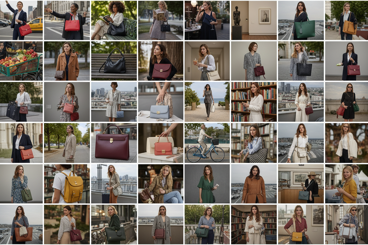 Diverse Lifestyle Bag Collage
