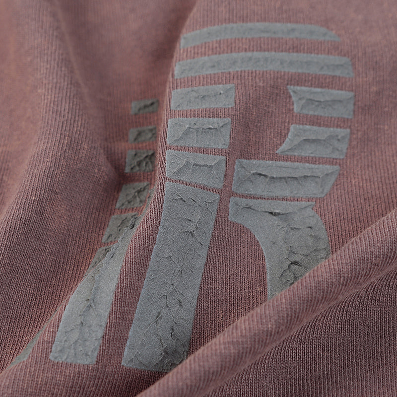 Letter Print Streetwear T Shirts Oversize Washed Loose Short Sleeve Harajuku Cotton Tee Summer Solid Color