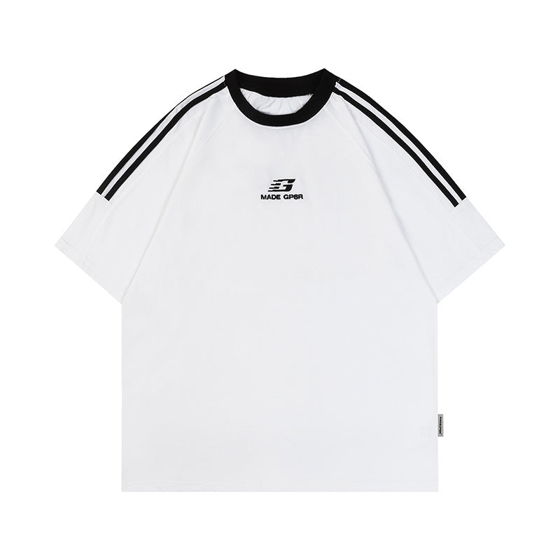 Streetwear Embroidery Letter Oversize T Shirts Printed Harajuku Hip Hop Tee Summer Loose Short Sleeve Casual Cotton