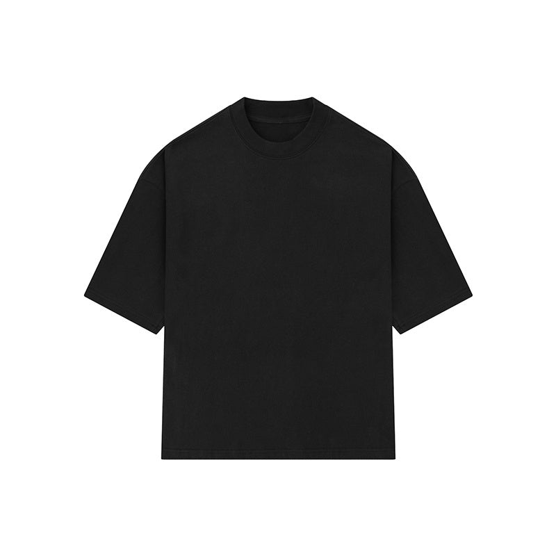 O Neck Streetwear Oversize T Shirts Simple Design Hip Hop Tee Loose Short Sleeve Casual Solid Color