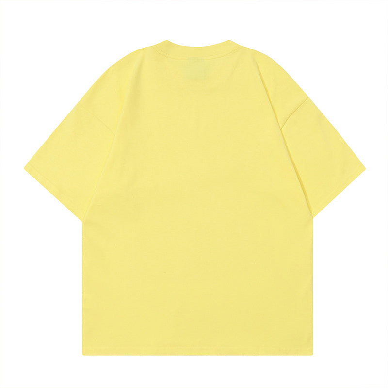 Car Phone Print T Shirt Oversize Tees Fashion Casual Streetwear Pure Cotton Top Short Sleeve Loose Summer