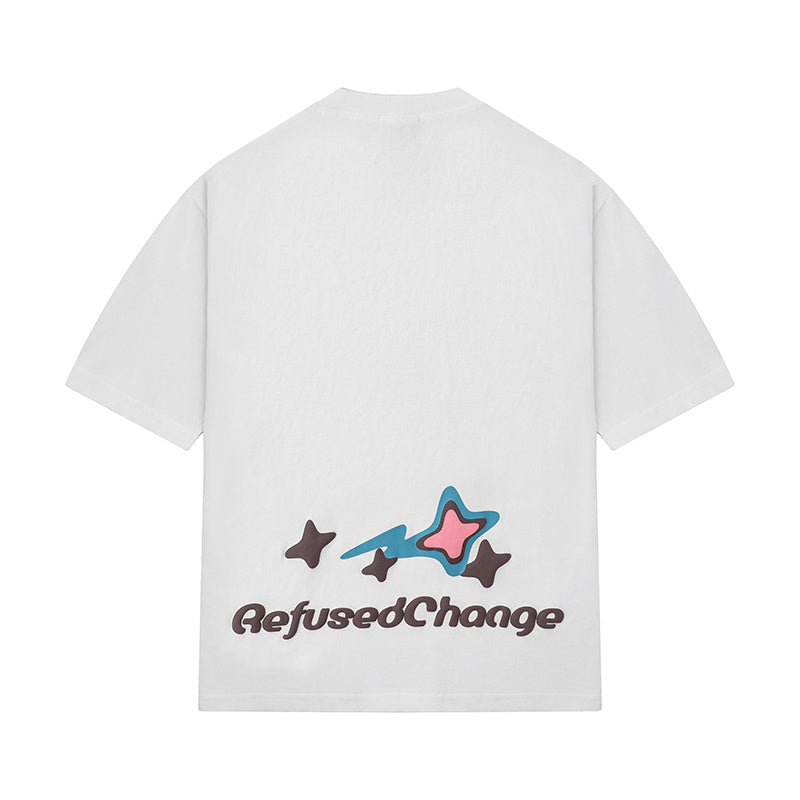 Streetwear Graphic Printed T Shirts Oversize Loose Short Sleeve Cotton Tee Casual O Neck Sports Style Fashion