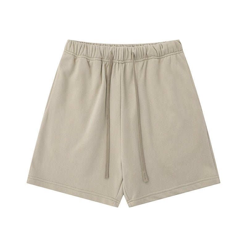 Streetwear Pure Color Drawstring Boardshorts Breathable Beach Shorts Comfortable Fitness Basketball Sports Pants