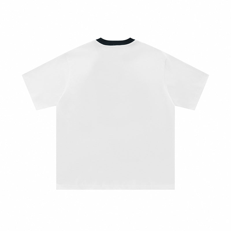 Streetwear T Shirts Oversize Loose Short Sleeve Cotton Tee Casual O Neck Sports Style Letter Printed Fashion