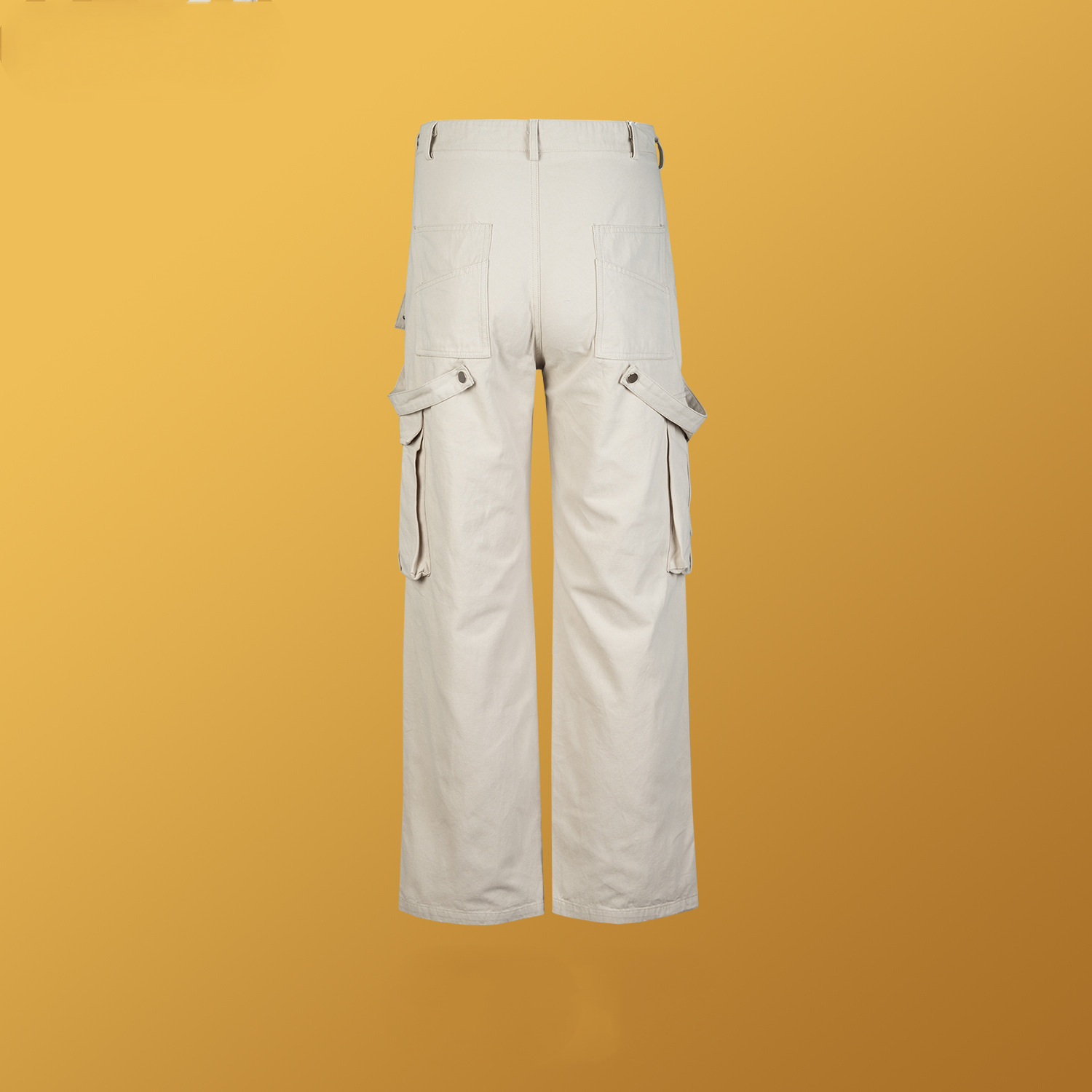 Men's Wear Women's Autumn And Winter Hip-Hop Wide-Leg Trousers Unisex Multi-Pocket Pleated Street Workwear Casual Pants