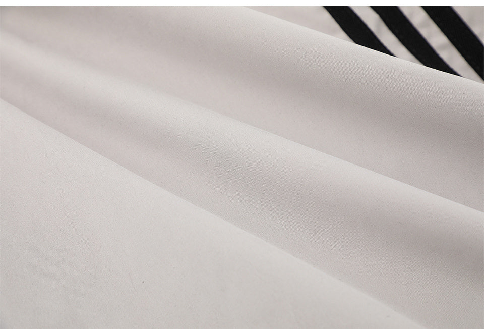 Shirts Side Striped Short Sleeve Oversize Button Up Tops Casual Summer Outwear Comfortable