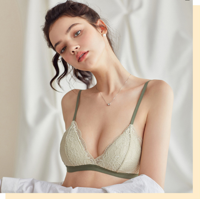 Lace Sexy Ultra-thin French Underwear Pure Desire Small Chest Women's Adjustable Large Chest Small Bra Push-up Bra